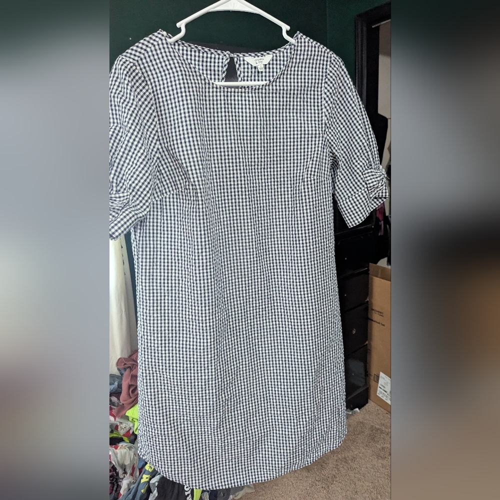 Women's Crown And Ivy Gingham Dress Size Small